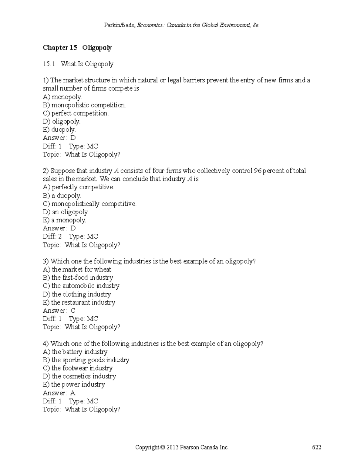 Parkin 8e TIF ch15 - Exam bank questions Chapter 15 - Chapter 15 ...