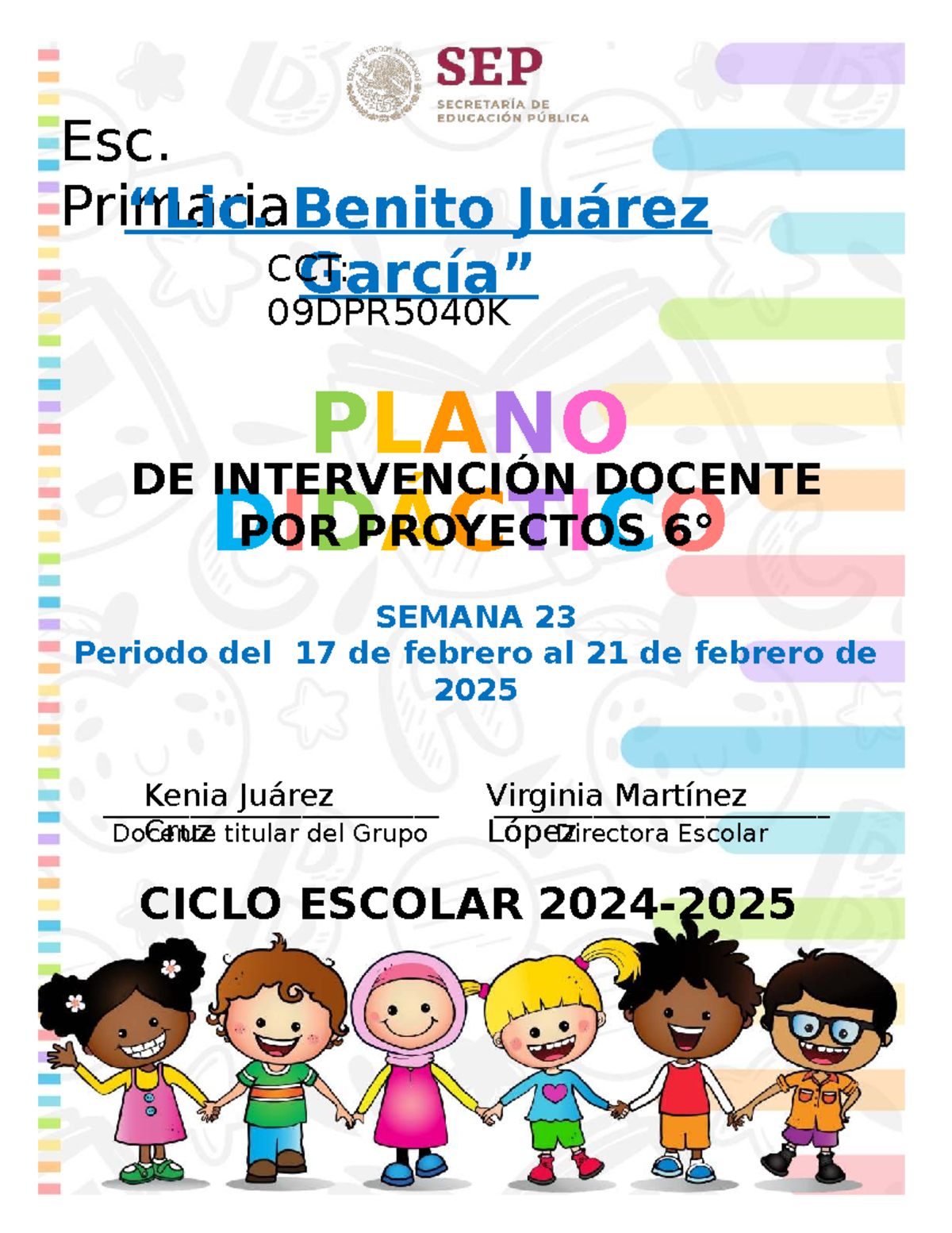 Planeación de Proyectos Didácticos SEM23 - 6° Grado 2024-2025 - Studocu