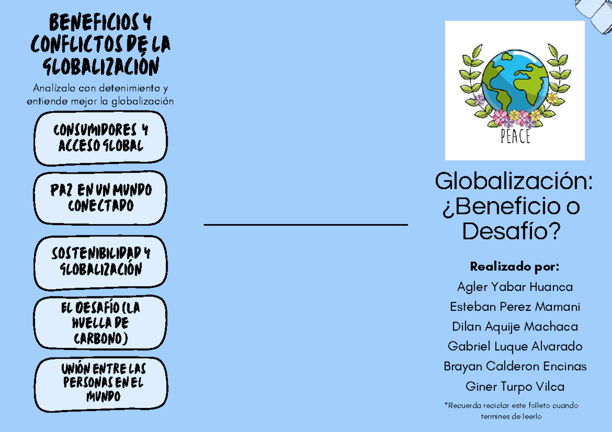 Beneficios y Conflictos de la Globalización - Análisis Detallado - Studocu