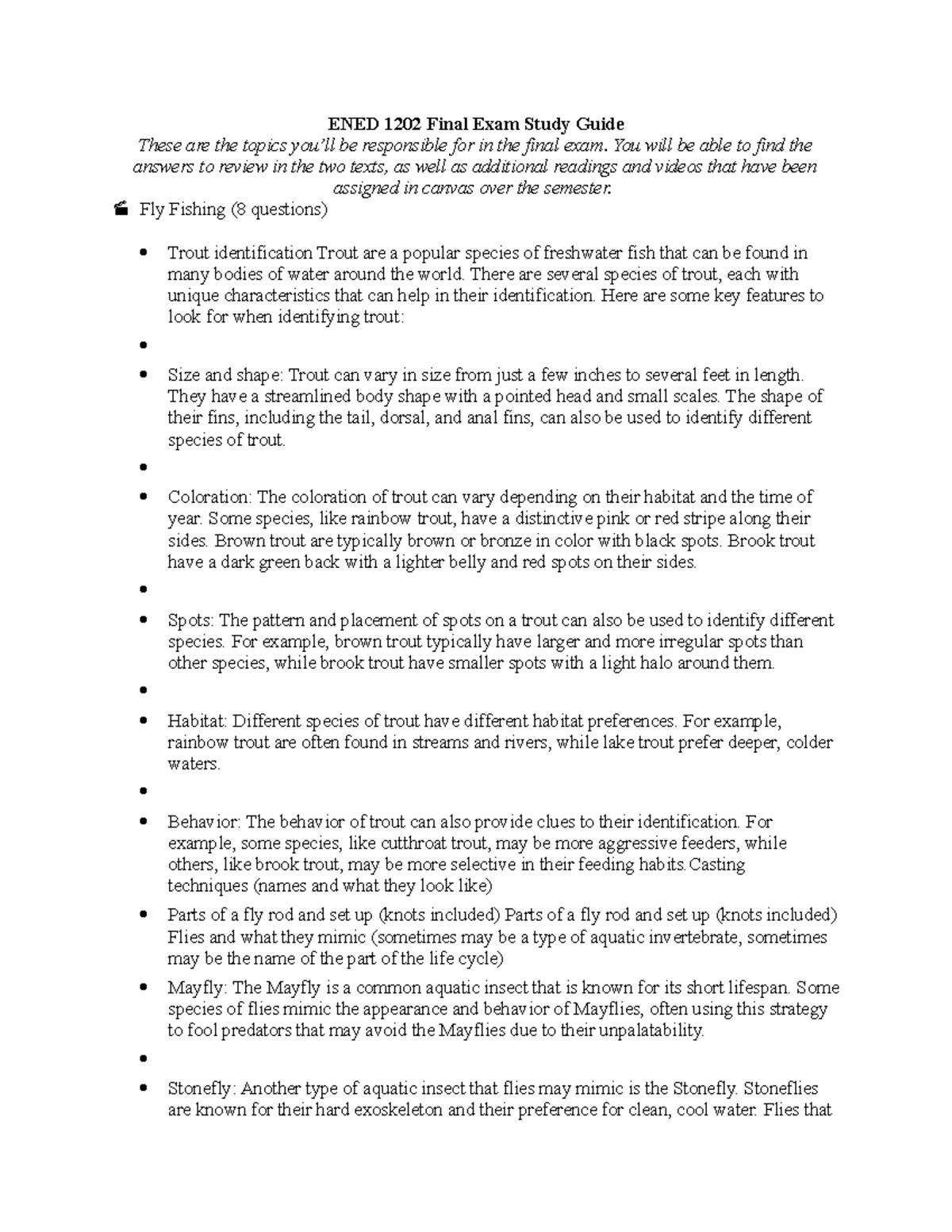 Exam 2023 Final Study Guide - ENED 1202 Final Exam Study Guide These ...