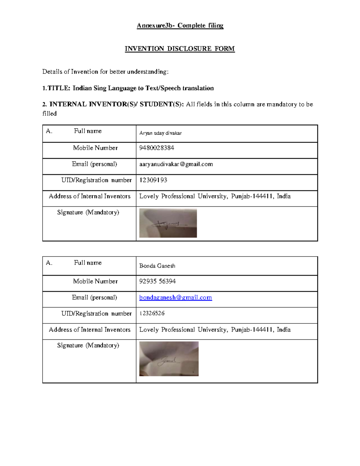 Int428patent (1) (1) compressed - Annexure3b- Complete filing INVENTION ...