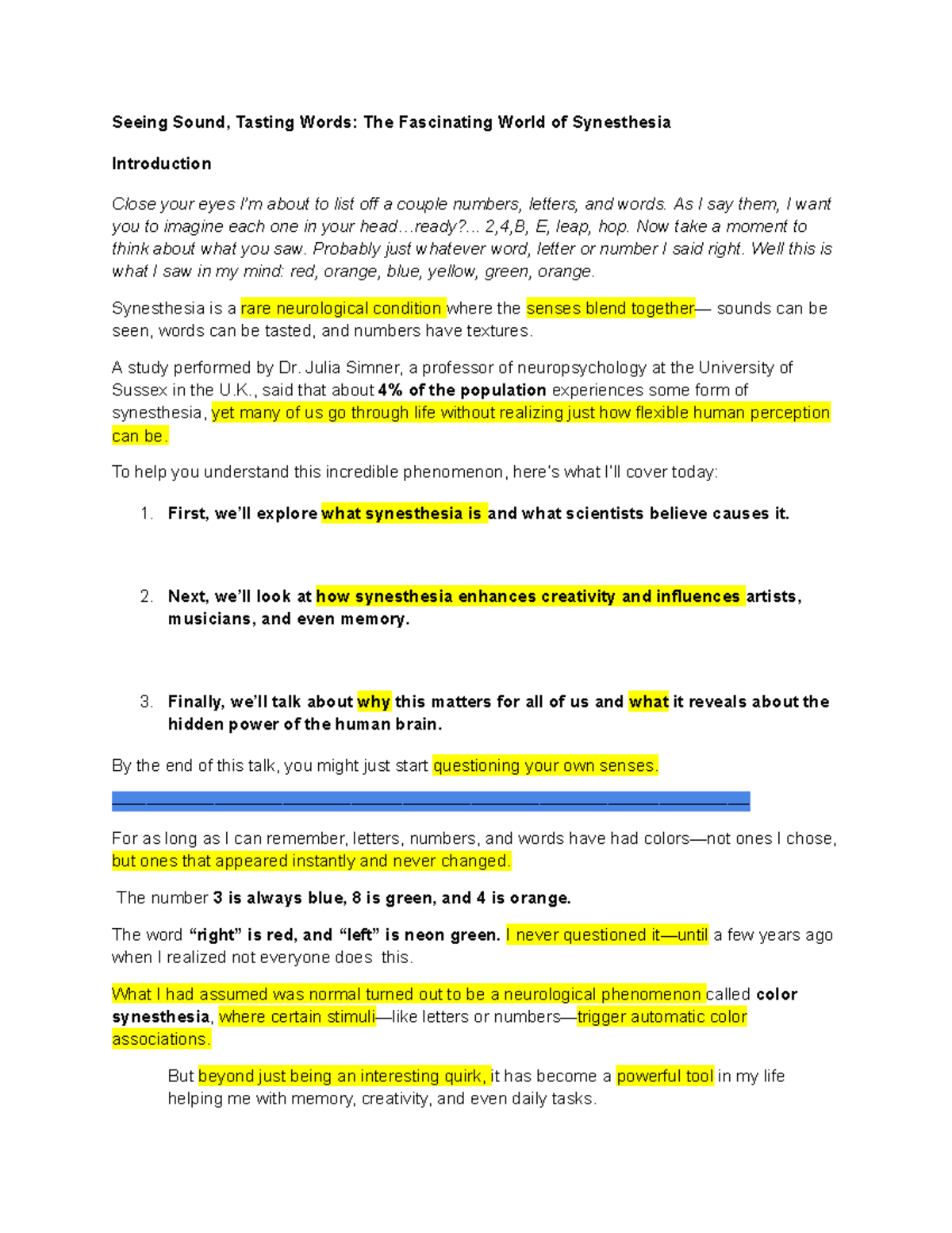 PSY 101: Exploring Synesthesia - The Intersection of Senses and ...