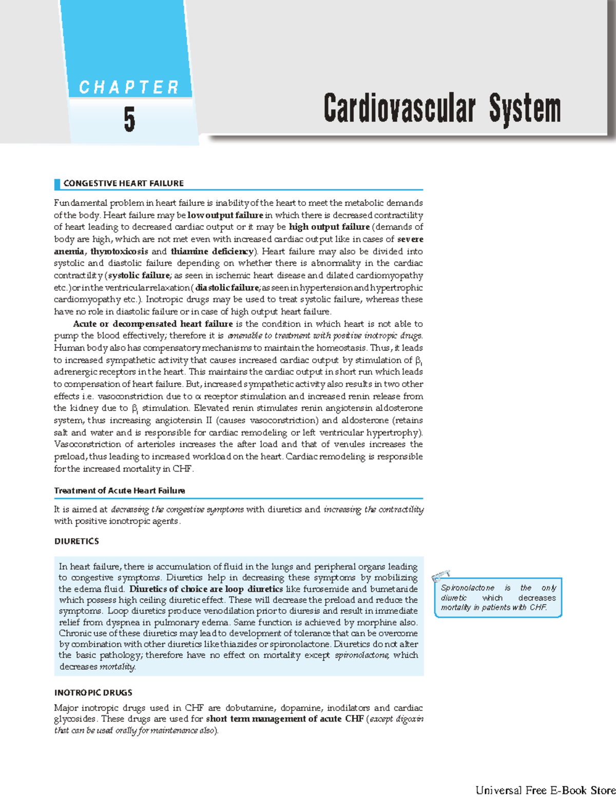 CHAPTER 5 Cardiovascular System: Congestive Heart Failure Overview and ...