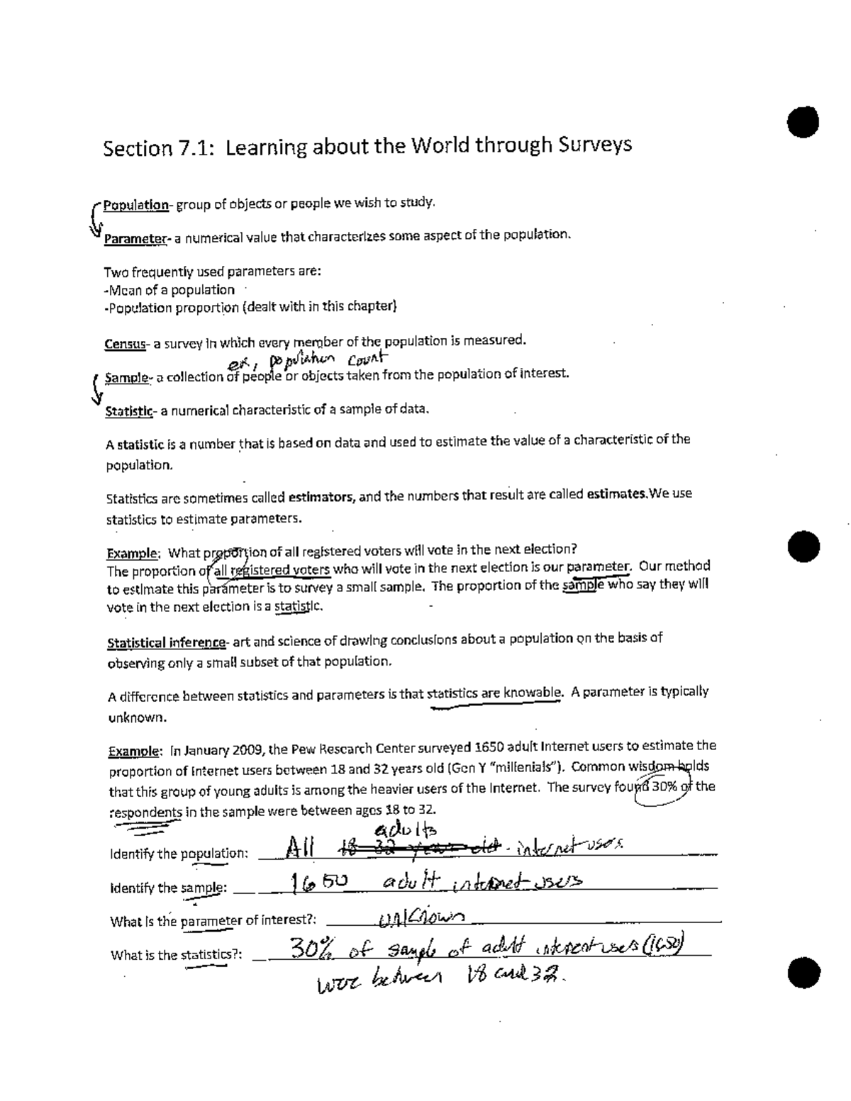 Chapter 7 Solutions: Understanding Surveys and Sampling Techniques - Document Preview
