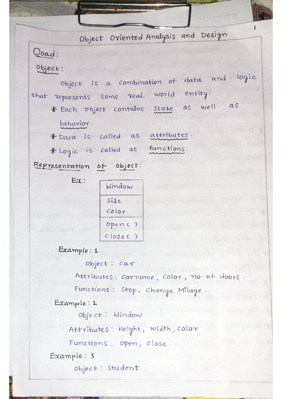OOAD UNIT 1 - It was useful for simple topic analysis - I Object ...