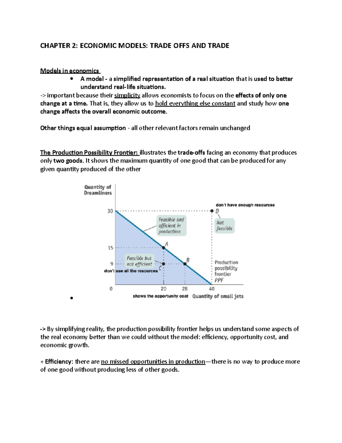 Economics Chapter 2 Summary: Economic Models & Trade-offs Explained ...