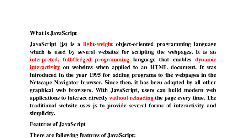 ES6 Features Overview - Full Stack Notes (FS101) - Studocu