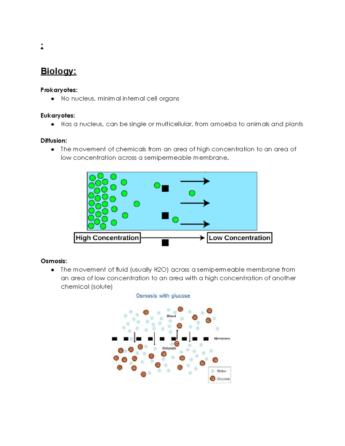 Science Exam Review - ; Biology: Prokaryotes: No nucleus, minimal ...