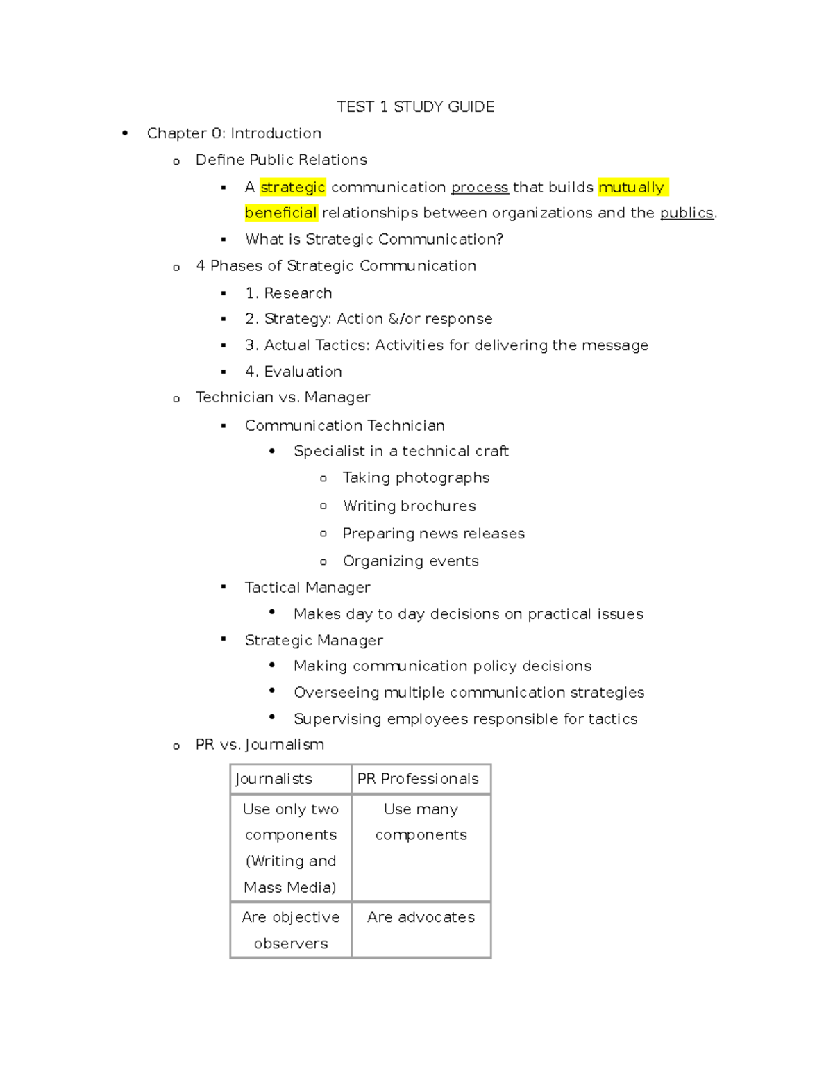 midterm exam study guide - TEST 1 STUDY GUIDE Chapter 0: Introduction o ...