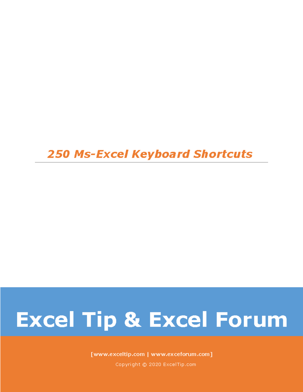 250 MS Excel Keyboard Shortcuts: Essential Tips and Tricks - Studocu