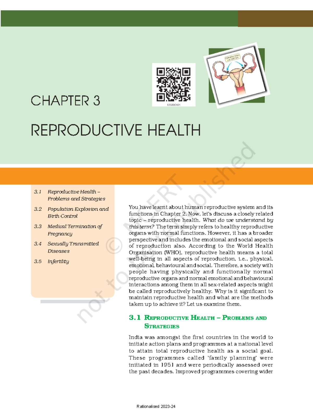 Lebo103 - Chapter 3: Reproductive Health Issues and Strategies - Studocu