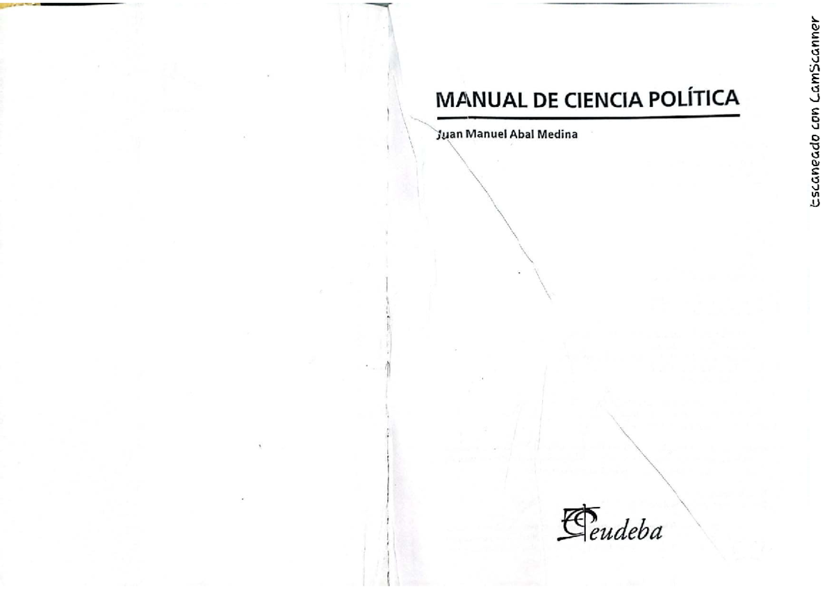 Manual de ciencia política: ¿qué es la ciencia política? - Studocu