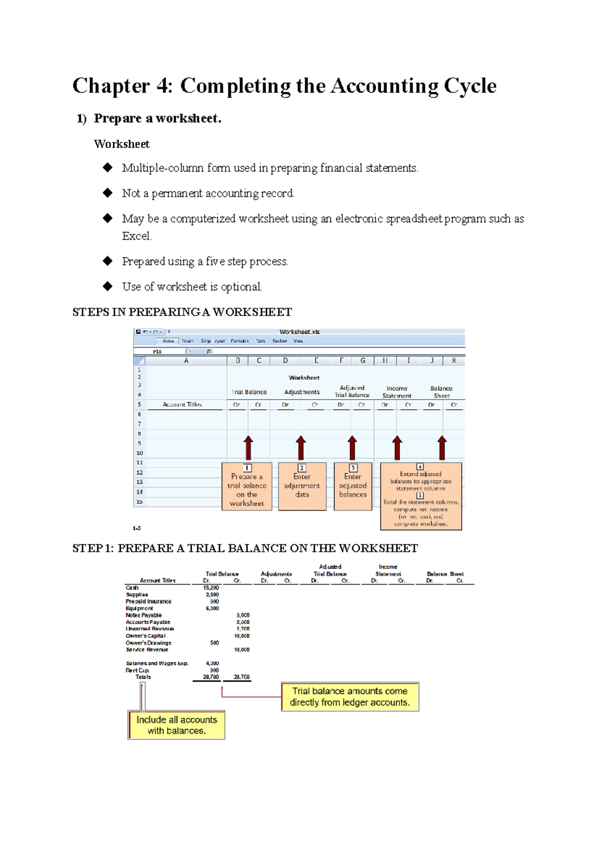 Ketoan - Chapter 4: Completing the Accounting Cycle Overview - Studocu