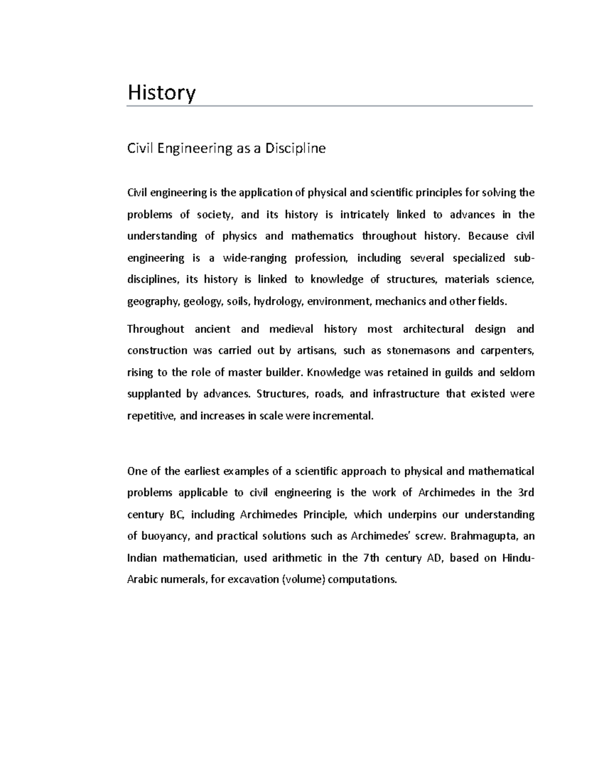 02 History of Civil Engineering - History Civil Engineering as a ...