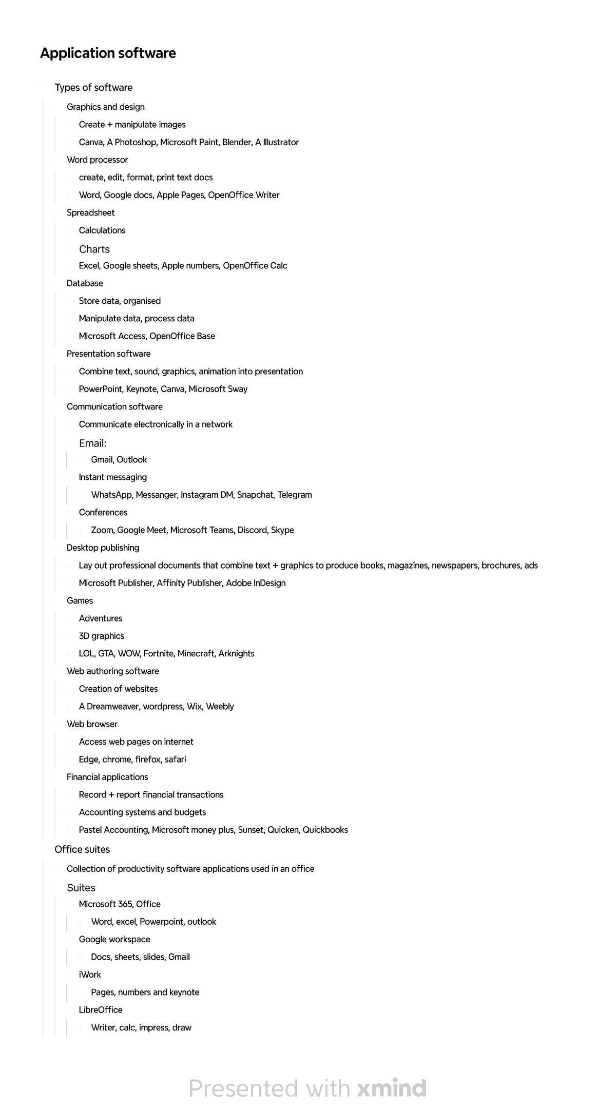 Types of Application Software: Overview and Examples - Studocu