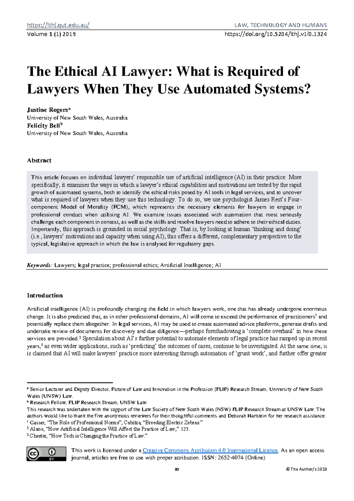 The Ethical AI Lawyer: Responsibilities and Challenges in Legal ...