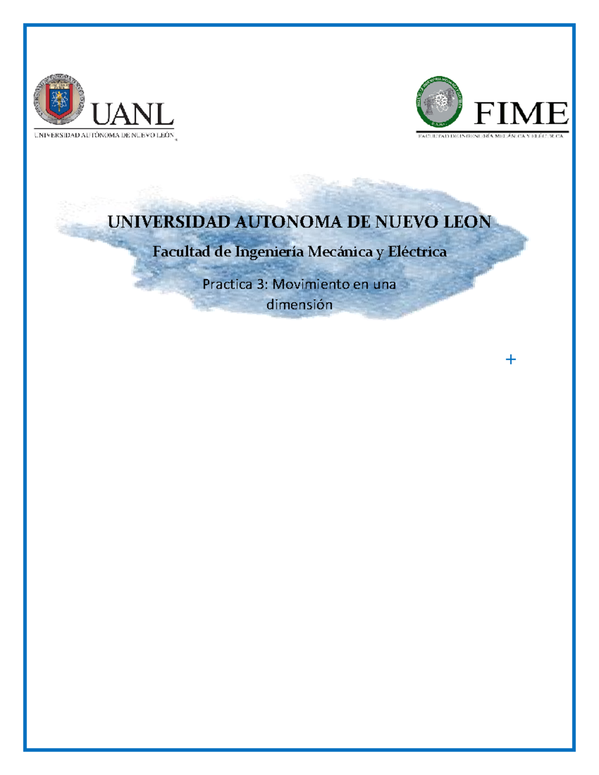 Practica 3 Lab de Fisica - UNIVERSIDAD AUTONOMA DE NUEVO LEON Facultad ...