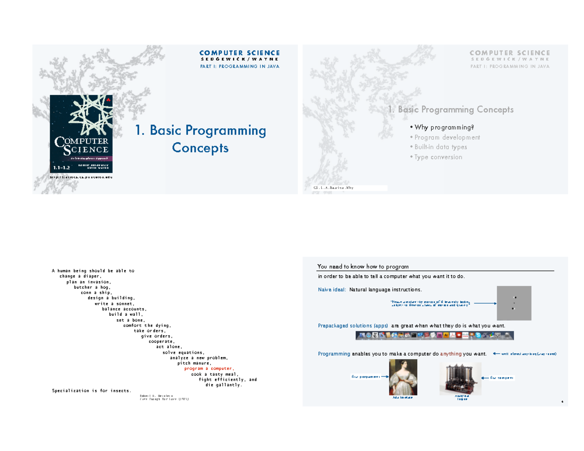 CS - notes - C O M P U T E R S C I E N C E ####### S E D G E W I C K ...
