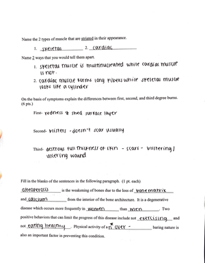 Exam 3 - unit 3 exam questions - \ Human Anatomy and Physiology I Exam ...