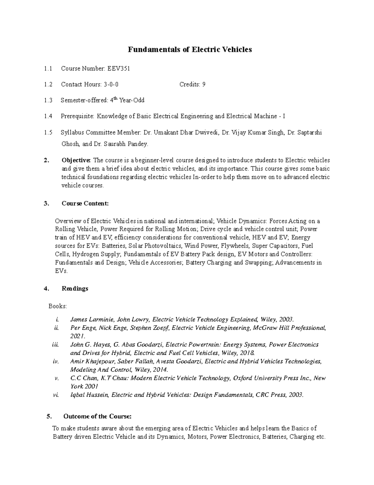 Fundamentals of Electric Vehicles Overview - EEV351 Course Insights ...