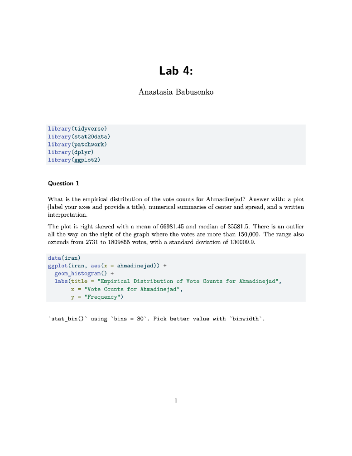 Lab 4 - lab-v4 4 correct - Lab 4: Anastasia Babusenko library ...