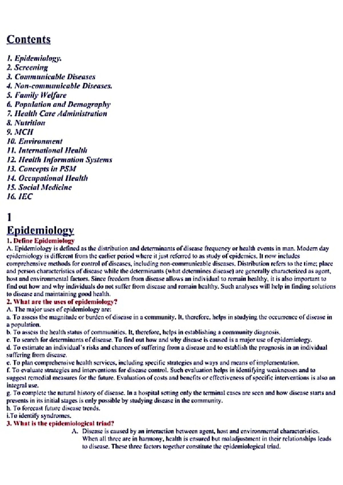 Public Health Exam Questions: Comprehensive Review Guide - Studocu