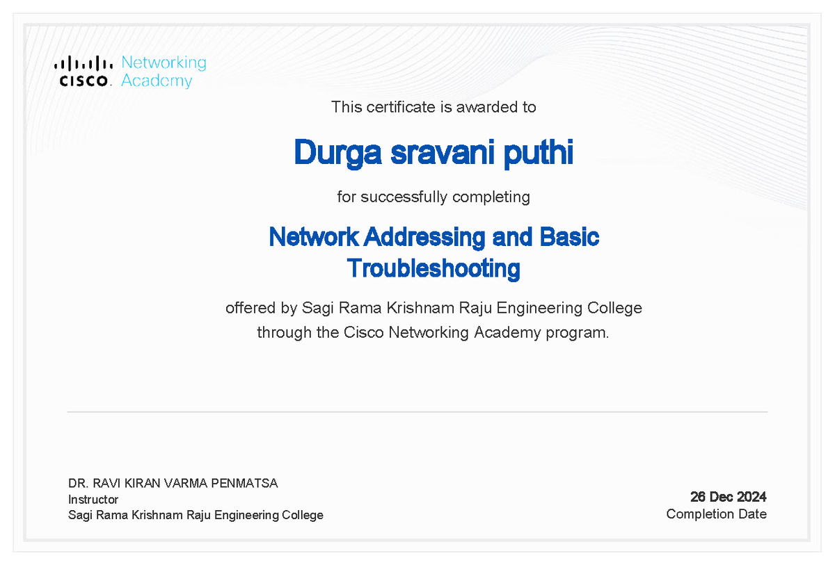 Net addressing and basic troub cisco cert - software engineering - This ...