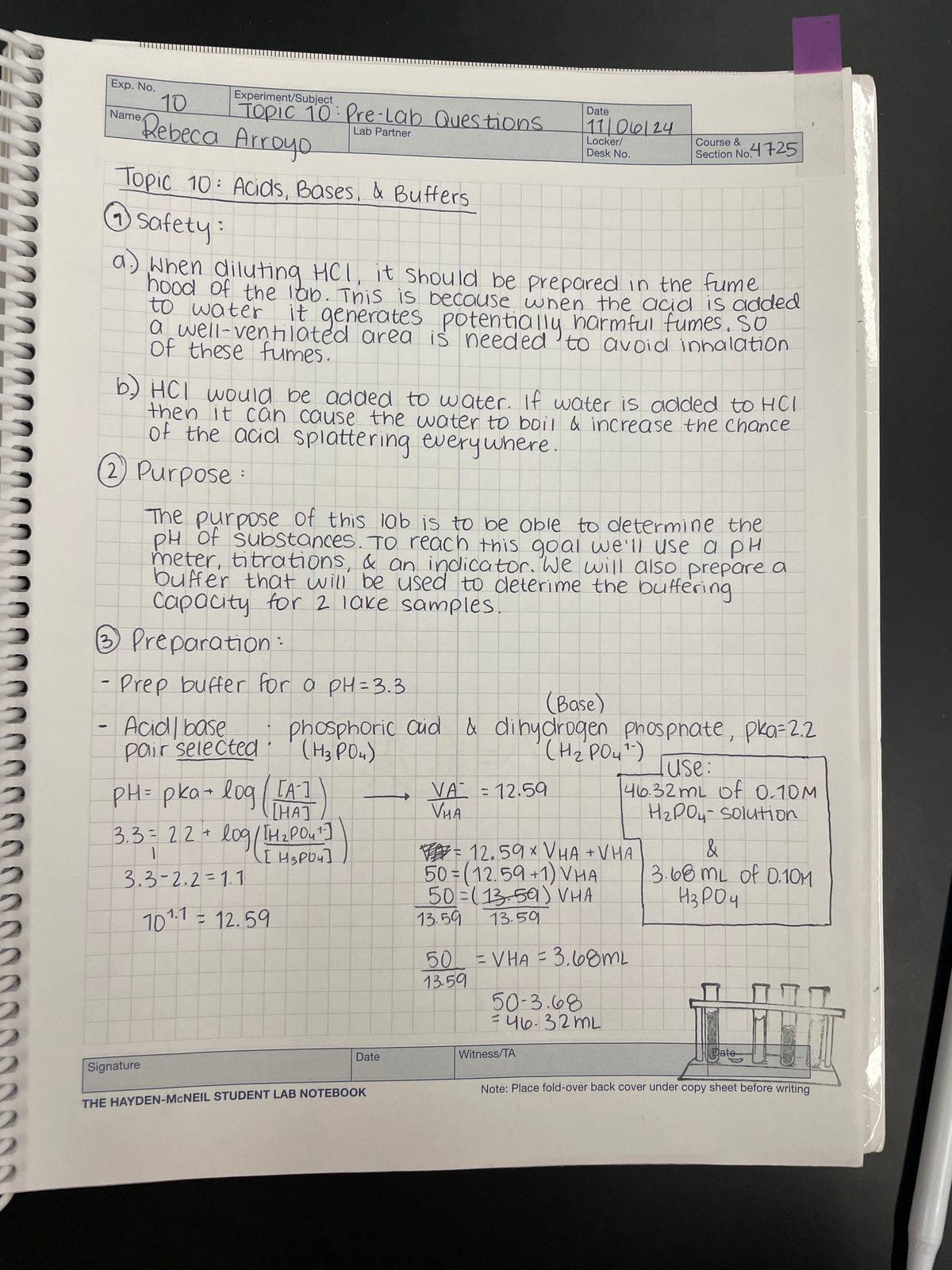 Lab 10: Acids, Bases, and Buffer Capacity Analysis in Samples - Studocu