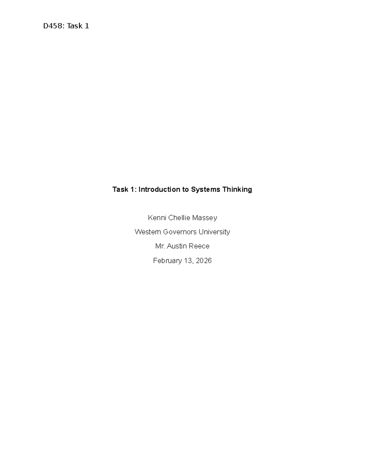 D458: Task 1 - Analyzing Bramble's Financial Challenges with the ...