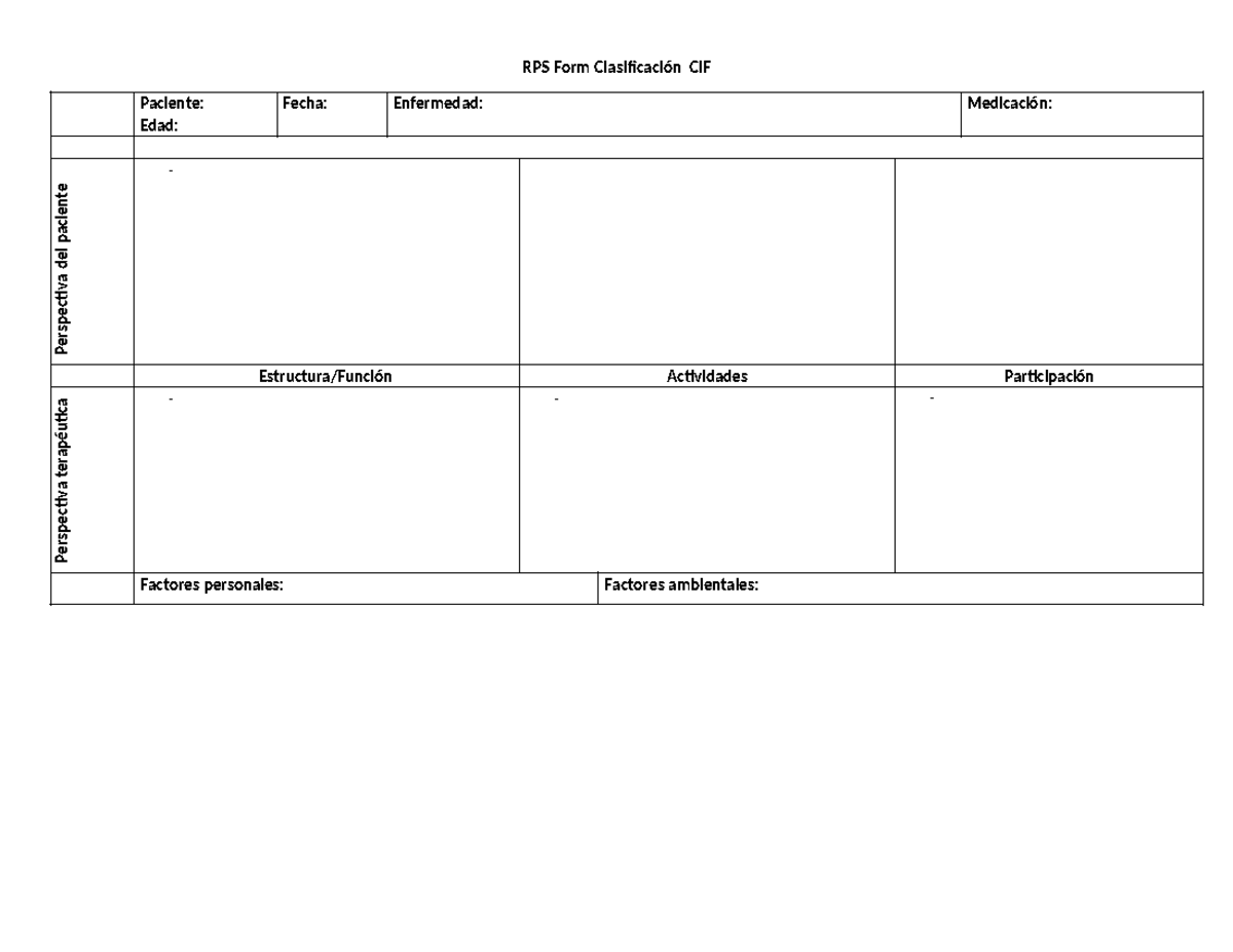Rps-form-blancodocx - es para el diagnostico - Medicina Interna - RPS ...