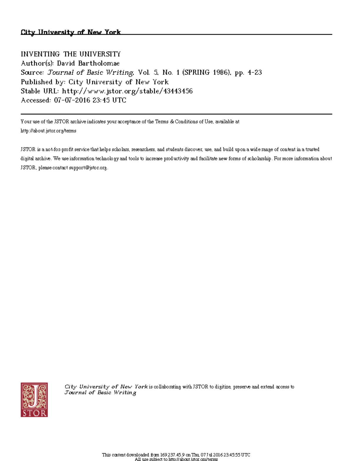 Engaging Academic Discourse: Insights on Writing from CUNY - Studocu