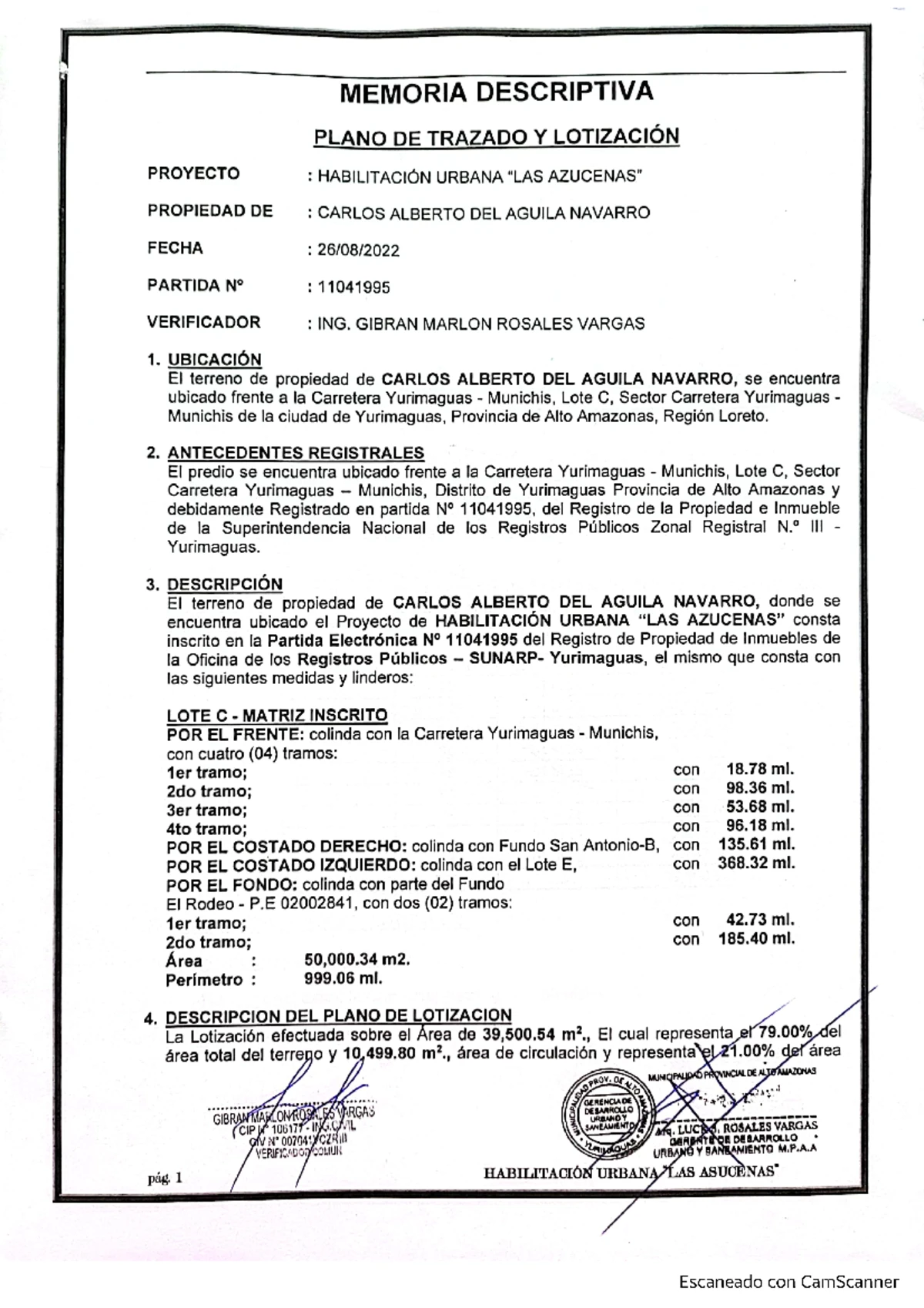 Memoria Descriptiva del Proyecto de Vivienda Unifamiliar - HUP. 2A ...