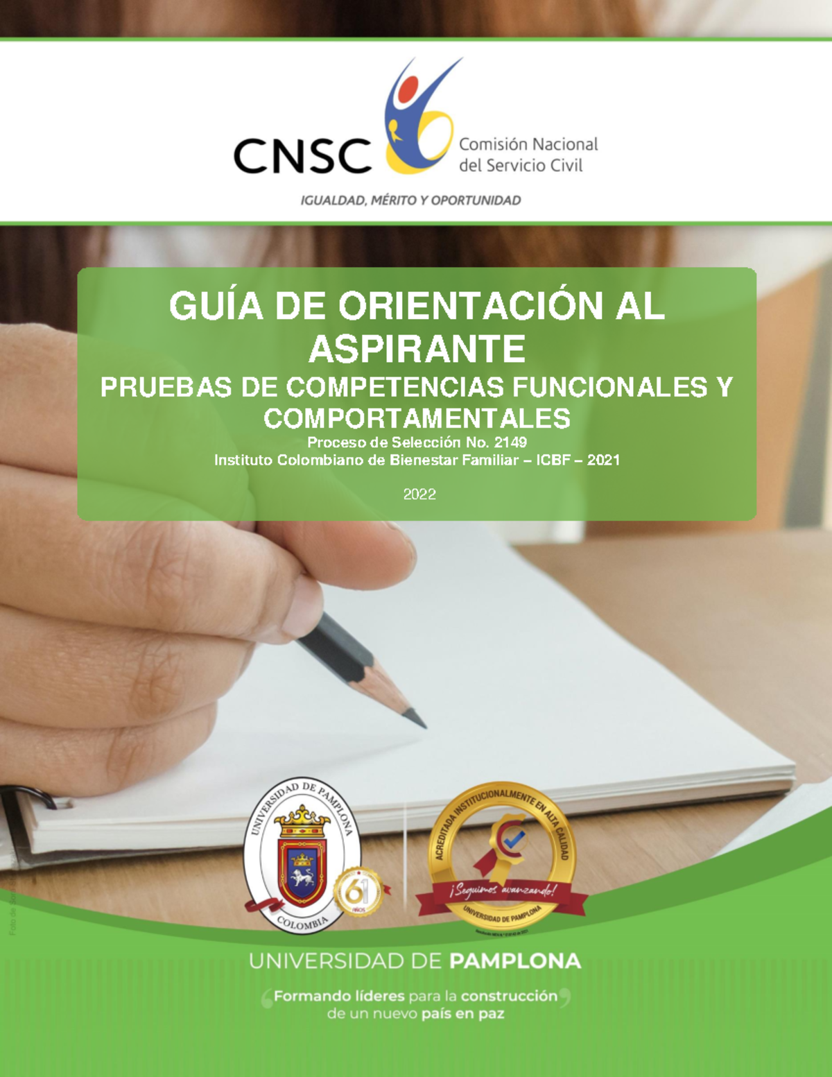 Guía de Orientación para Pruebas Escritas de Competencias - ICBF 2149 ...