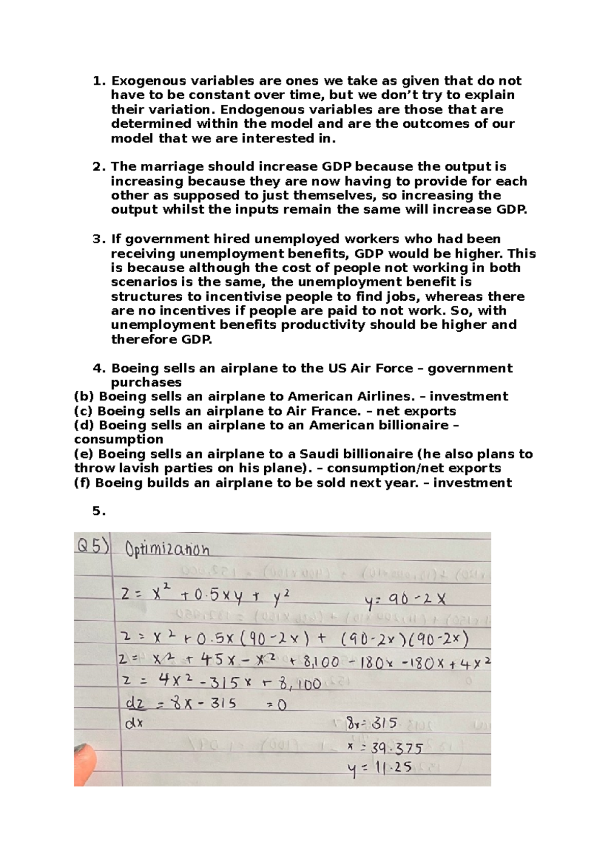 S1 - W1 - Econ Tutorial: Understanding GDP and Economic Variables - Studocu