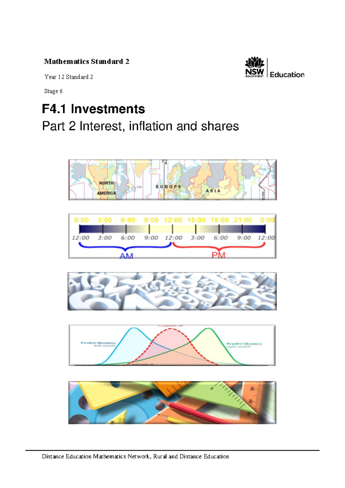 Mathematics Standard 2 Year 12 F4.1: Investments, Interest & Inflation ...