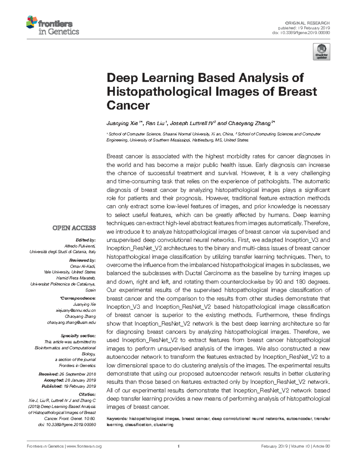 Deep Learning Techniques for Histopathological Image Analysis in Breast ...