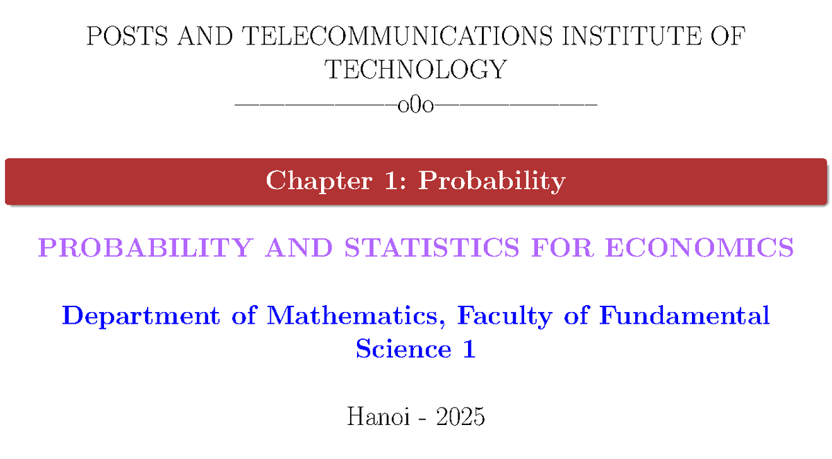 PST 101: Chapter 1 - Probability and Sample Spaces in Statistics - Studocu