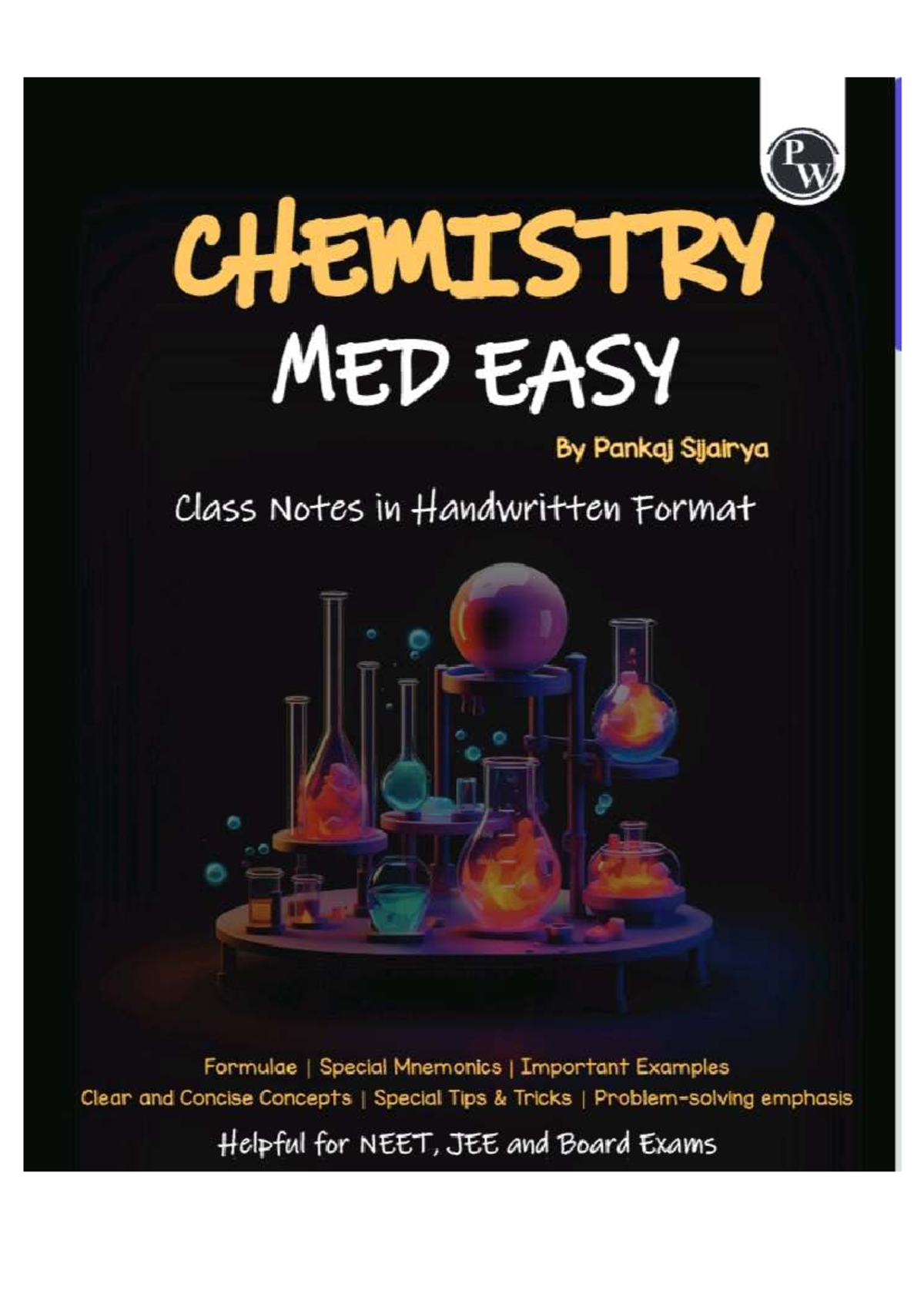 Pw CHEMISTRY MED EASY: Class Notes with Mnemonics & Key Concepts for ...