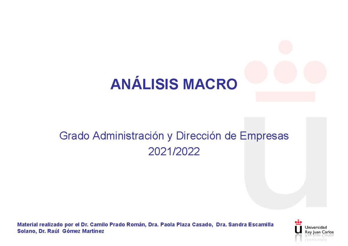 Tema 2: Análisis Técnico en Dirección Financiera II - Doble Grado - Studocu