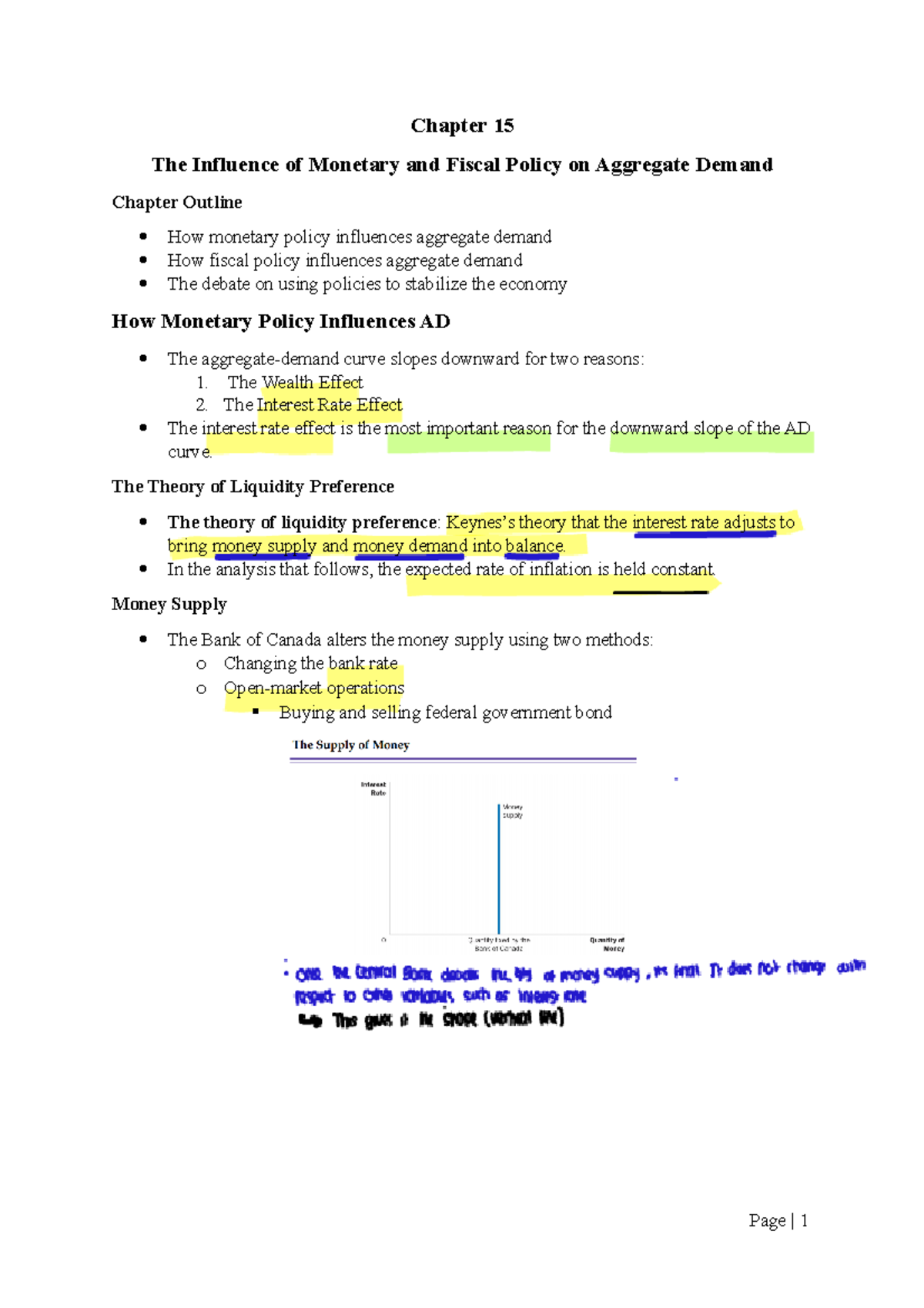Chapter 15: Monetary and Fiscal Policies' Impact on Aggregate Demand ...