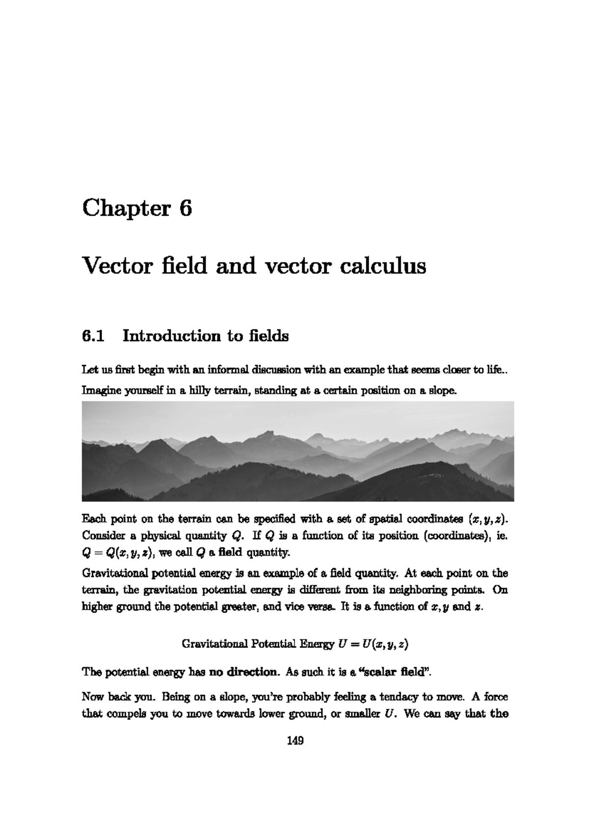 Chapter 8 additional stuff - Chapter 6 Vector field and vector calculus ...