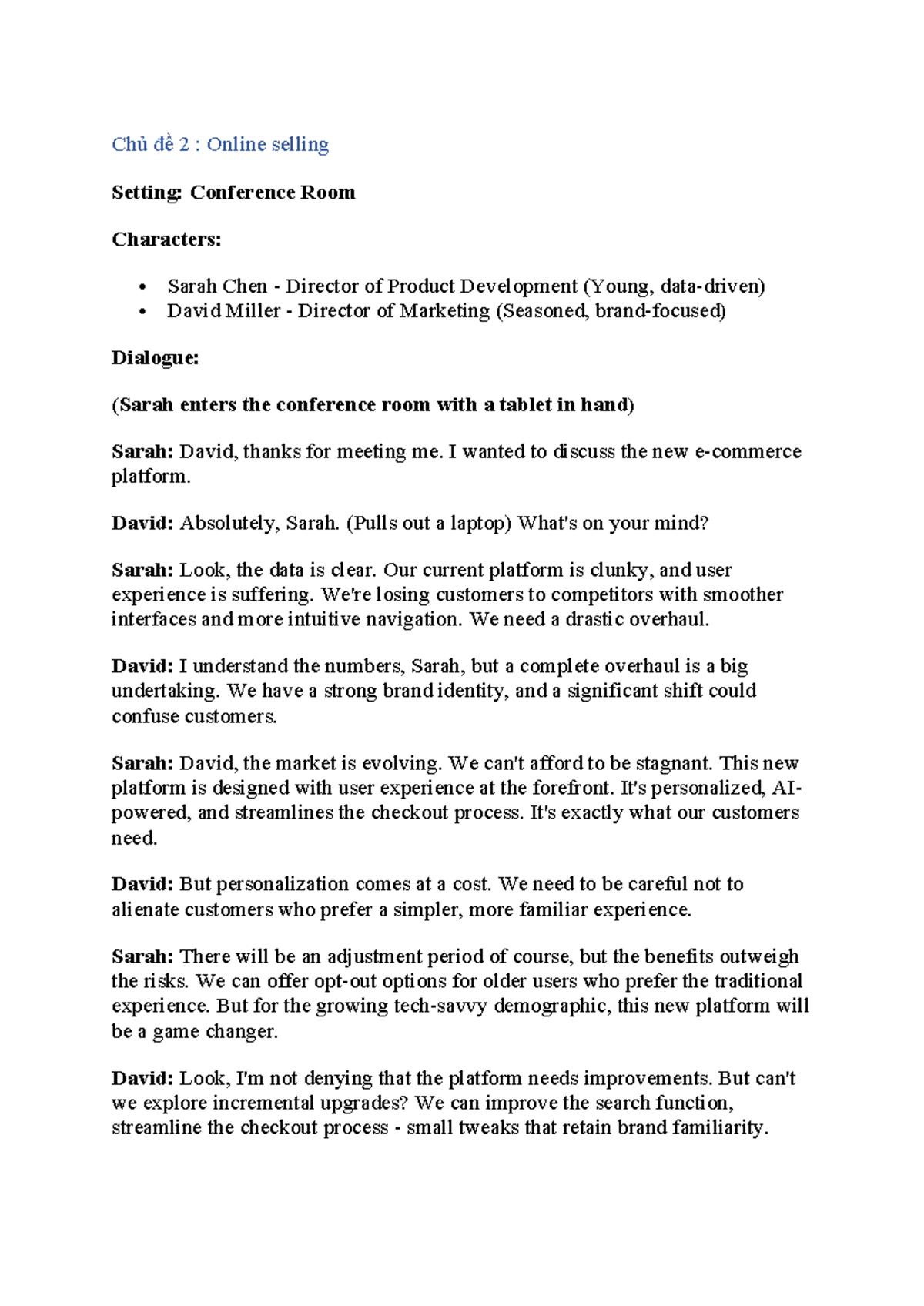 Rev. 2 - Business English: Online Selling & Writing Guidelines - Studocu