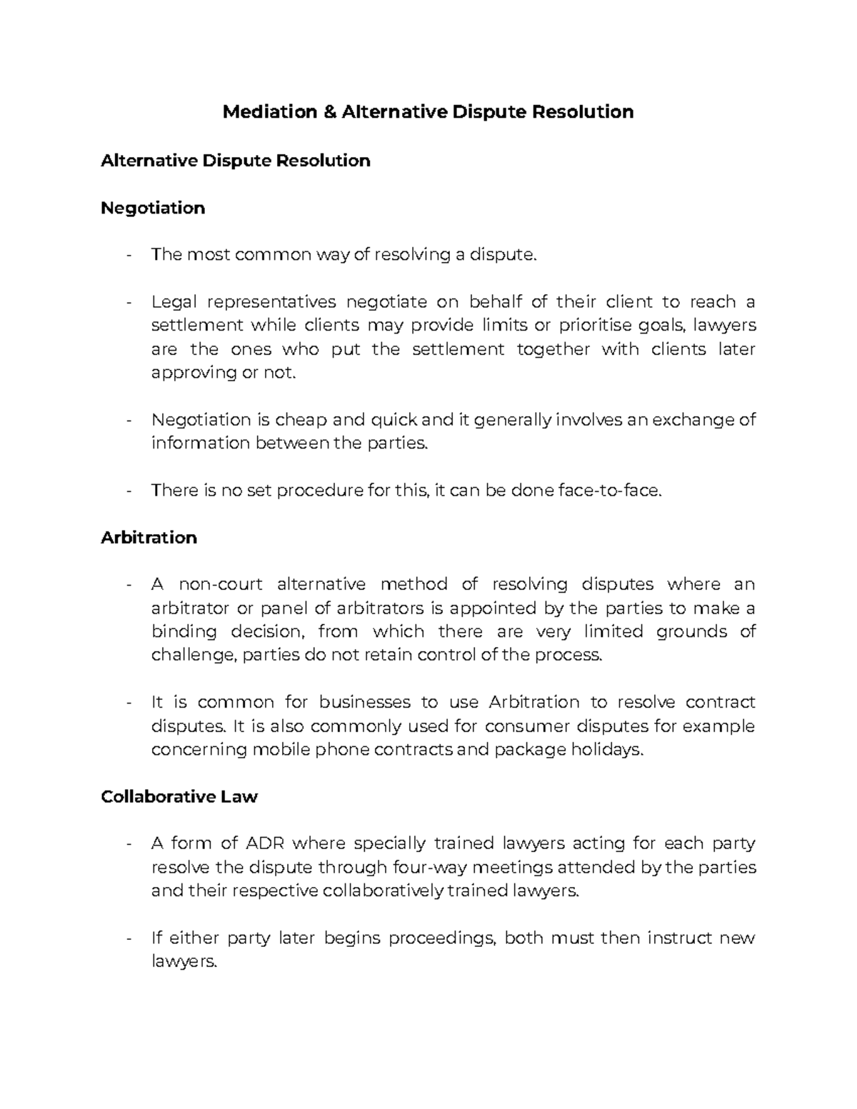 Family Law 13: Mediation & Alternative Dispute Resolution (ADR ...