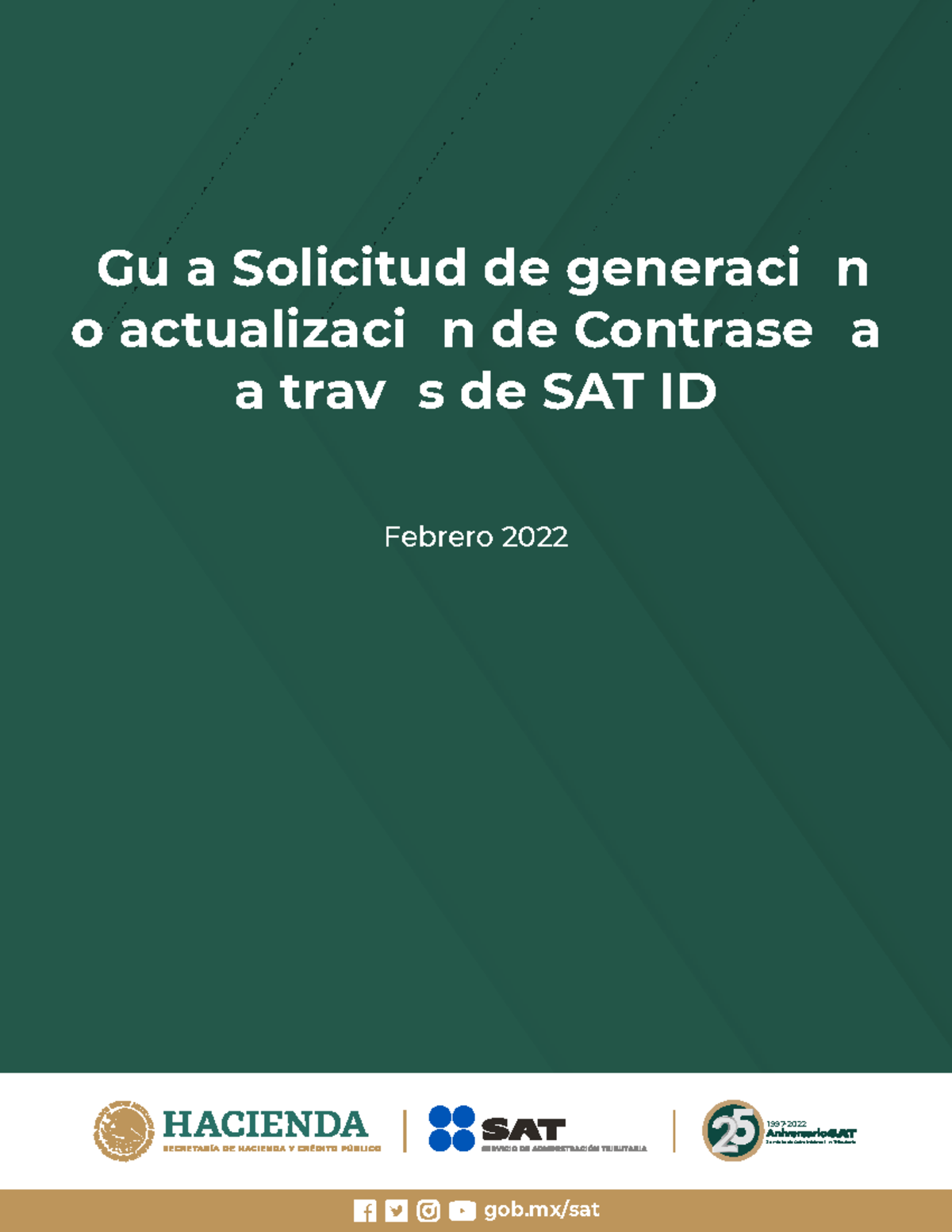 Guia Satid contrasena - Obtencio de contraewña - Guía Solicitud de ...