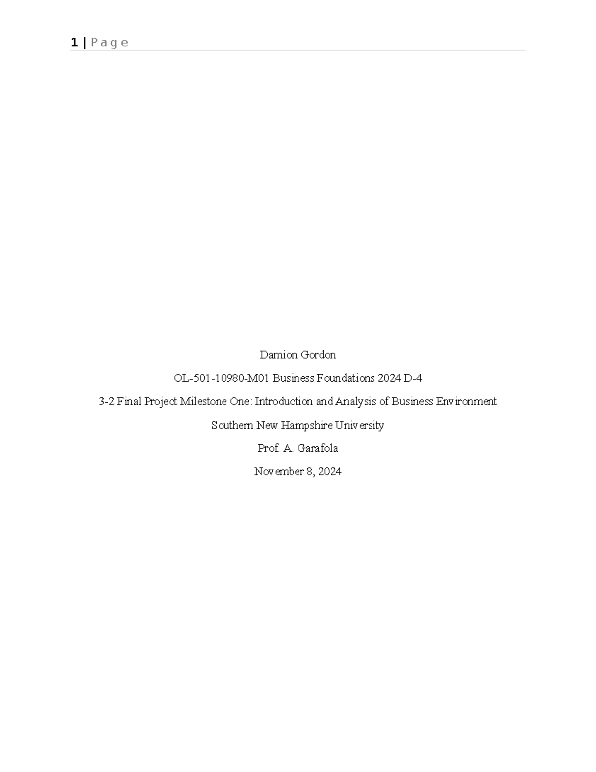 3-2 Final Project Milestone One-Introduction and Analysis of Business ...
