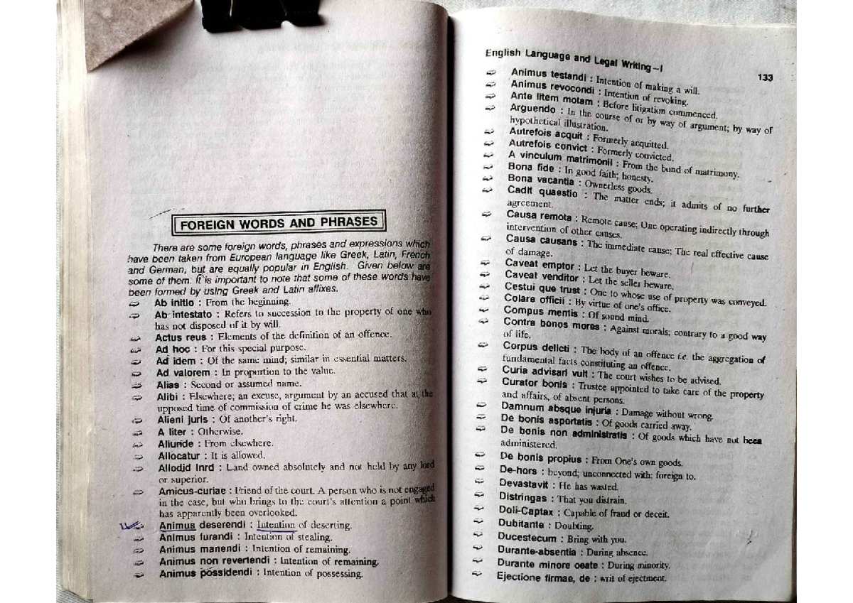 English Language and Legal Writing 133: Key Latin Terms and Phrases ...