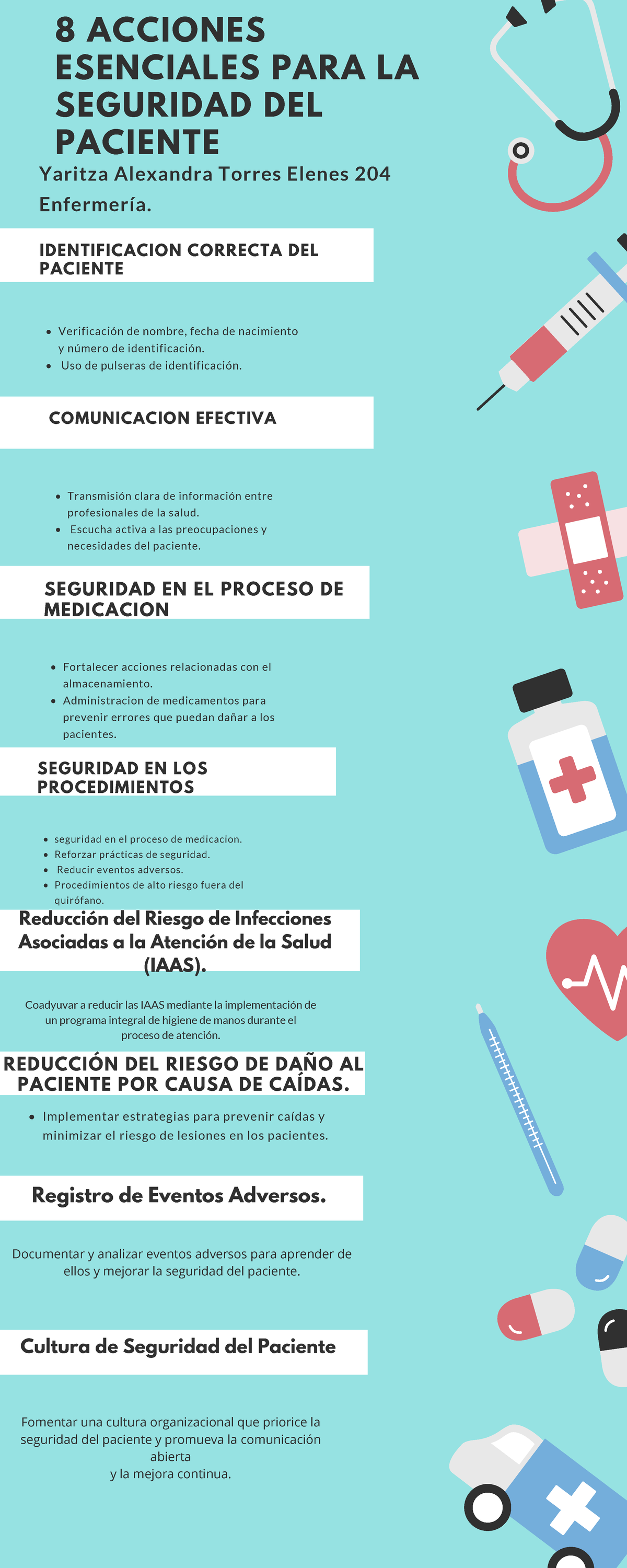 8 ACCIONES ESENCIALES PARA LA SEGURIDAD DEL PACIENTE - 204 Enfermería ...