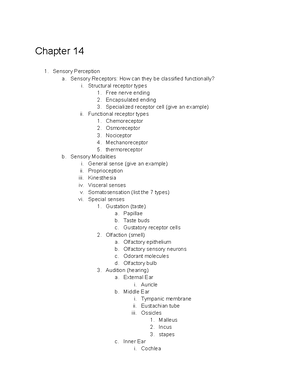 Chapter 11: Nervous System Overview - BIO-115-A & PHA-598-G - CHAPTER ...