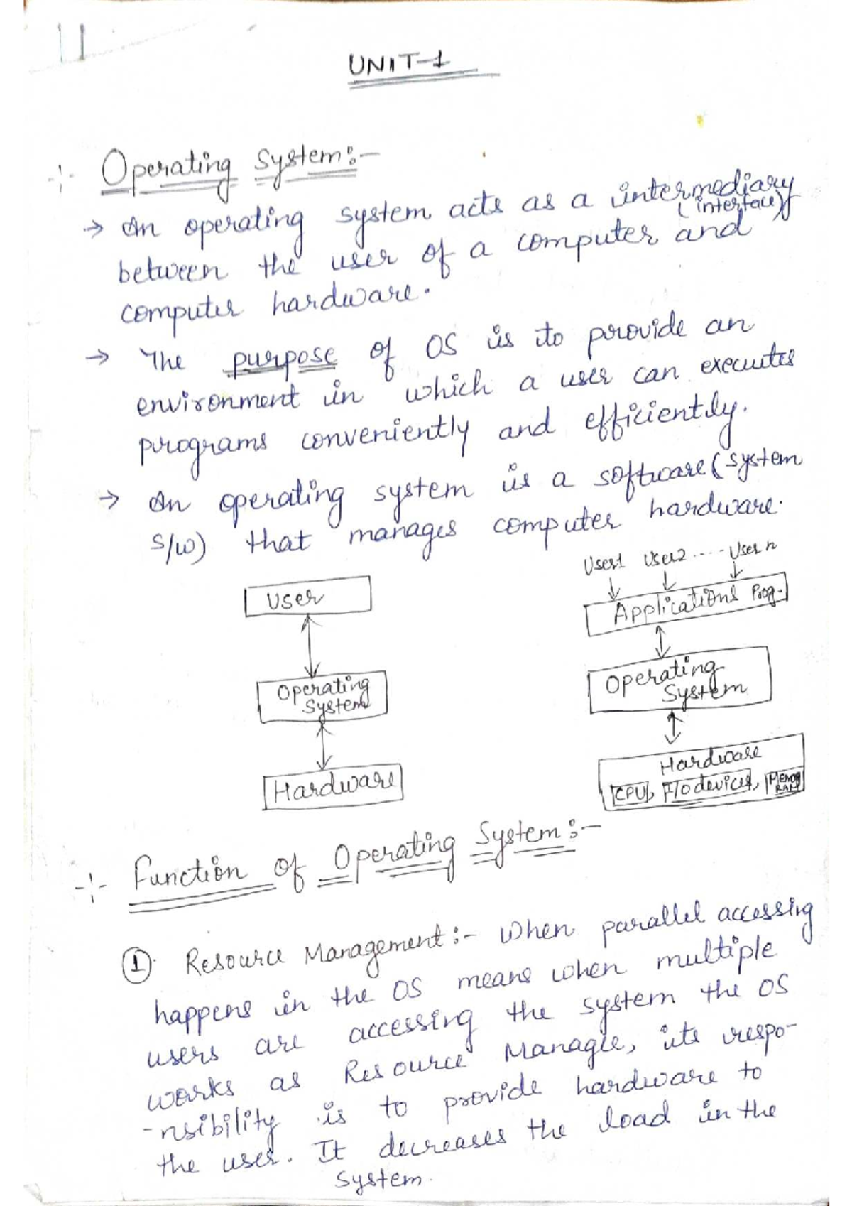 Unit 1: Operating Systems Overview - 2nd Year AKTU Lecture Notes - Studocu