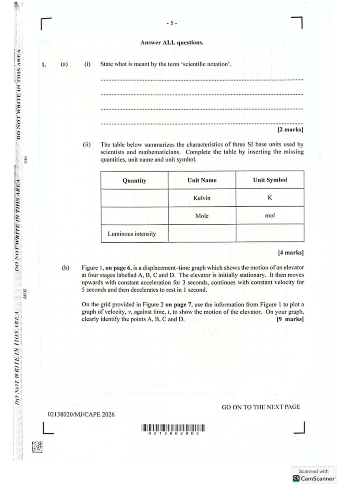 CAPE Physics Unit 1 Paper 02 Exam Questions and Solutions - May/June ...